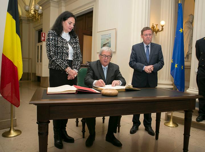 Officieel bezoek van Jean-Claude Juncker in het Federaal Parlement