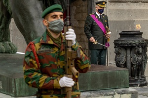 plechtigheid bij het Graf van de Onbekende Soldaat in Brussel