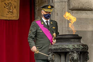 plechtigheid bij het Graf van de Onbekende Soldaat in Brussel