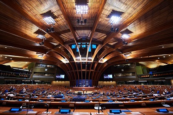 Eerste plenaire vergadering van de parlementaire vergadering van de Raad van Europa in 2021
