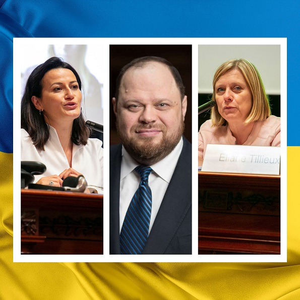 Steunbetuiging aan het Parlement van Oekrane