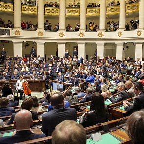 Discours du prsident ukrainien Zelensky devant le Parlement fdral