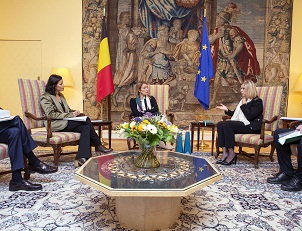 Bezoek van Roberta Metsola, voorzitster van het Europees Parlement