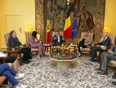Bezoek van de voorzitter van het parlement van Moldavi