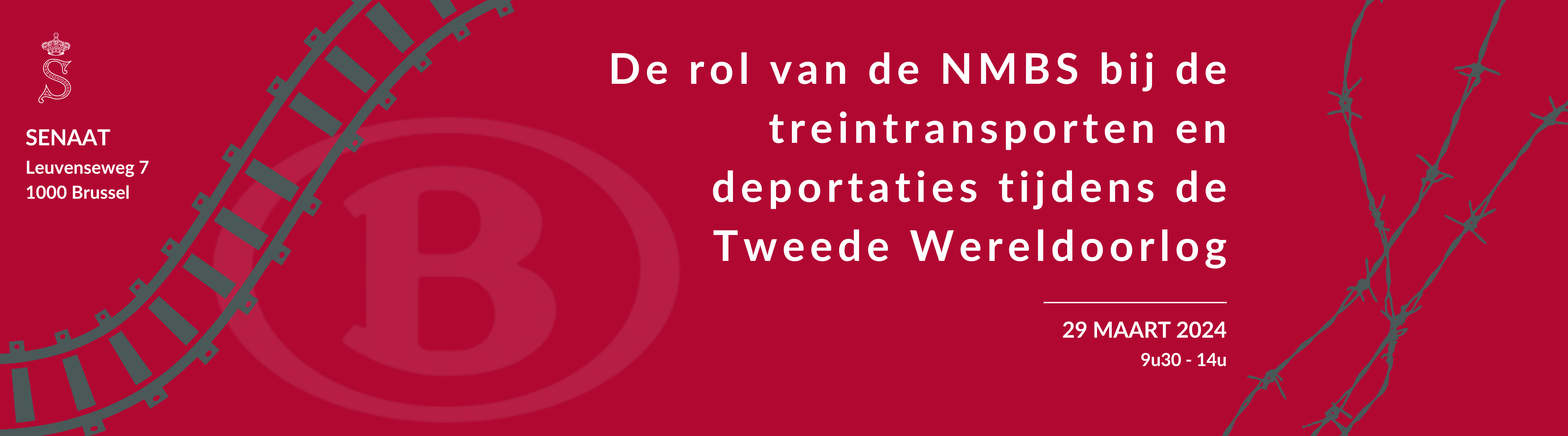 Colloquium - De rol van de NMBS bij de treintransporten en deportaties tijdens de Tweede Wereldoorlog - 29/03/2024