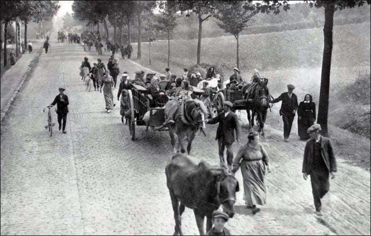 Belgische vluchtelingen in 1914