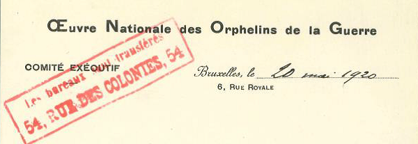Dossier d'&eacute;tude concernant l'affaire des 'enfants Hernalsteens' : extrait de la correspondance. Dossiers P, n&deg; 211