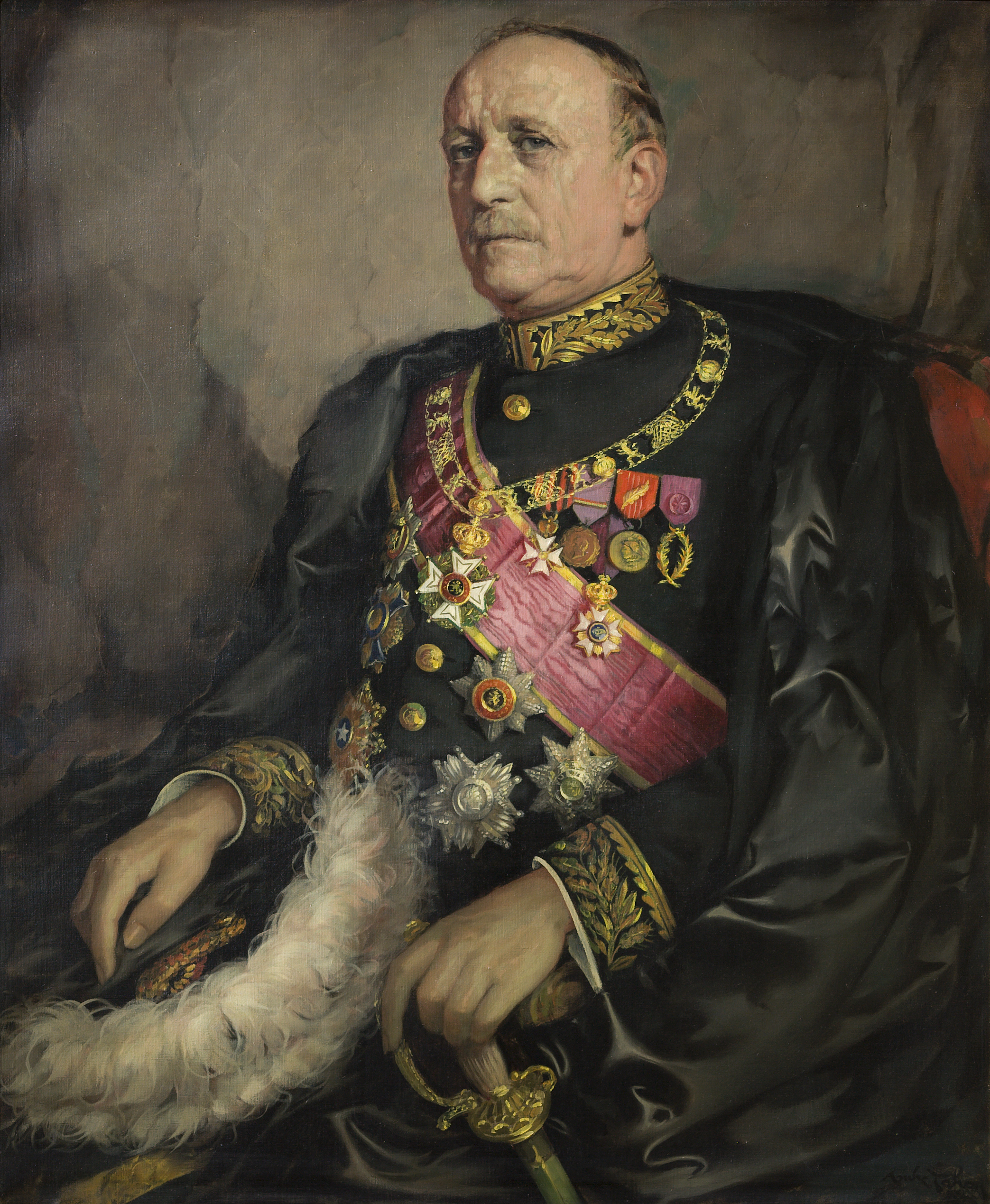 Andr� Tahon - Portrait du pr�sident du S�nat Robert Gillon