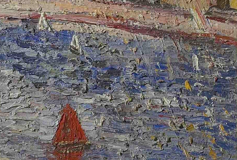 H-V Wolvens, De waterstraal, 1944 - Coll. Belgische Senaat - Detail