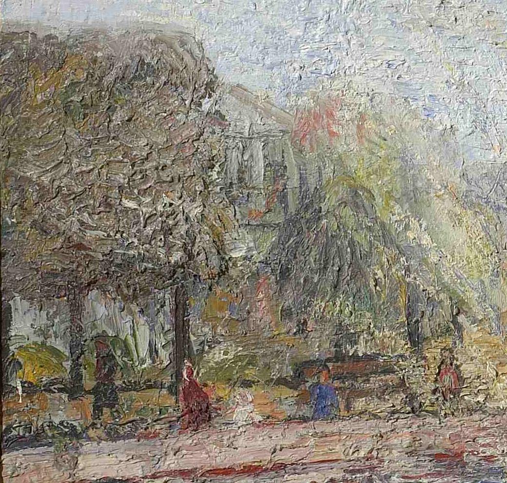 H-V Wolvens, Le jet d'eau, 1944 - Coll. Snat de Belgique - Dtail