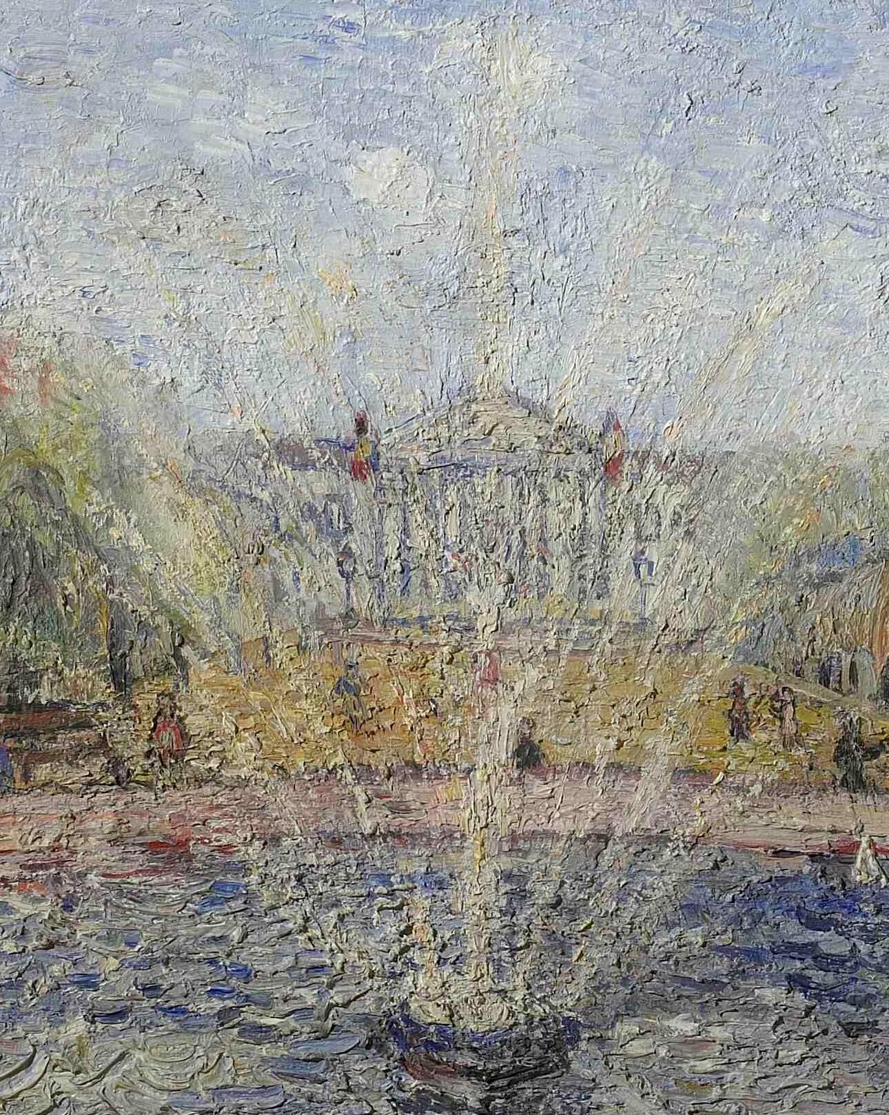 H-V Wolvens, Le jet d'eau, 1944 - Coll. Snat de Belgique - Dtail