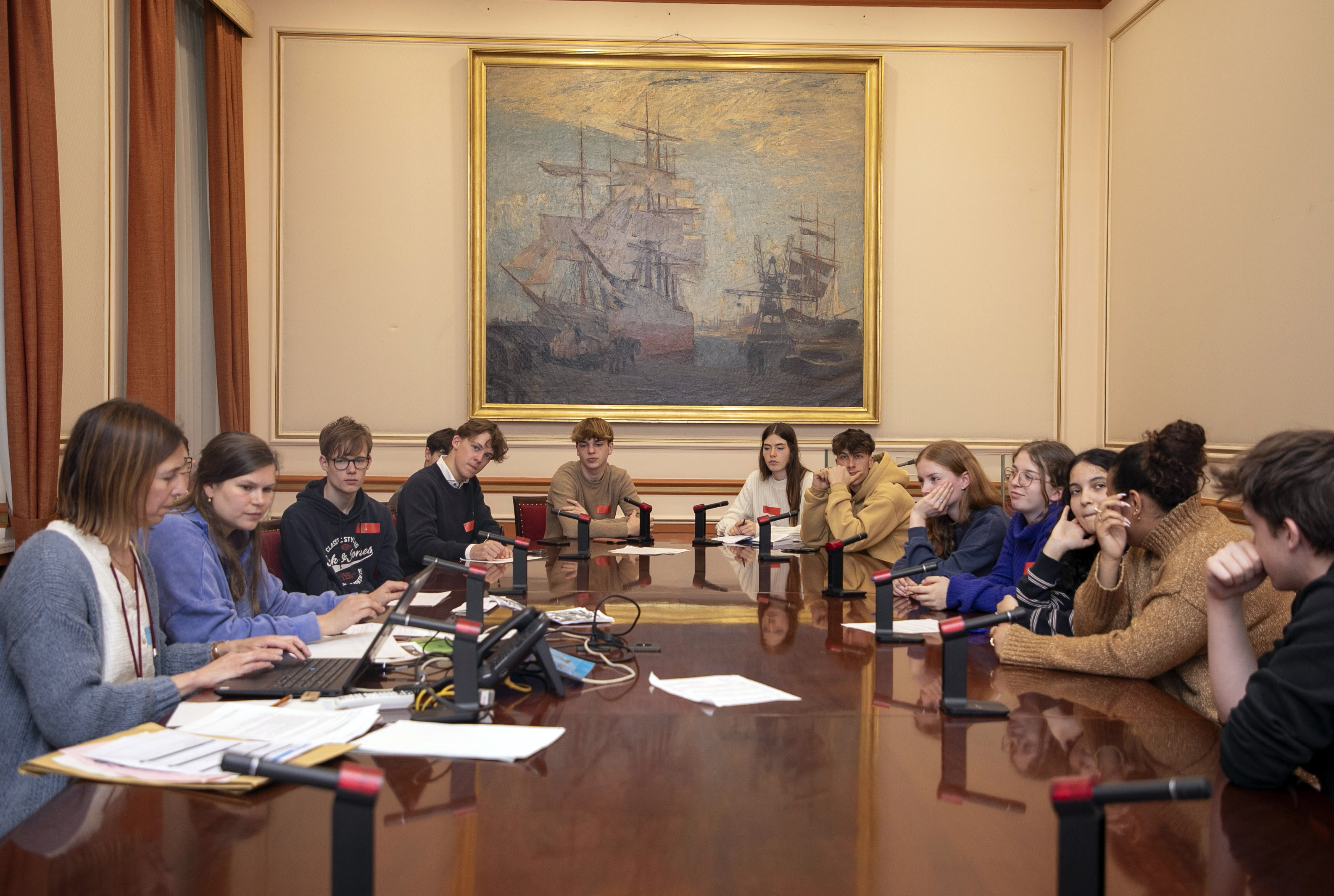  Scholierenparlement in de Senaat