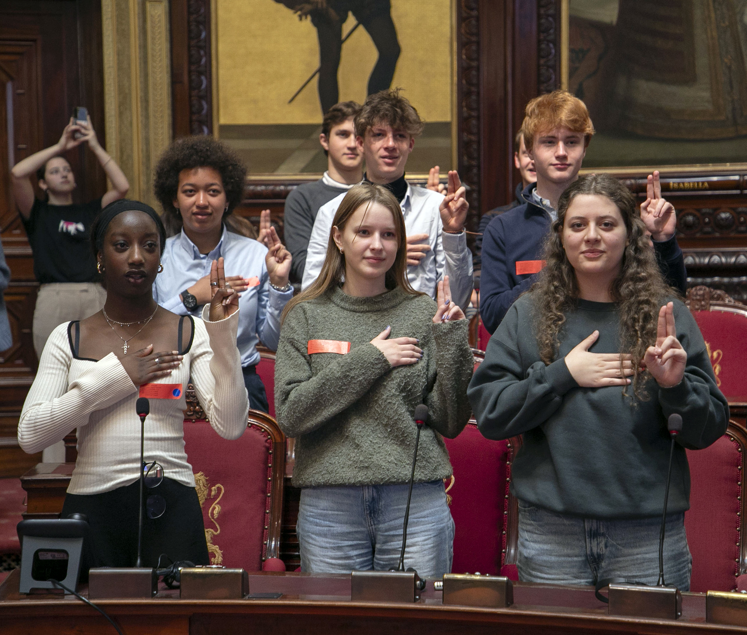  Scholierenparlement in de Senaat