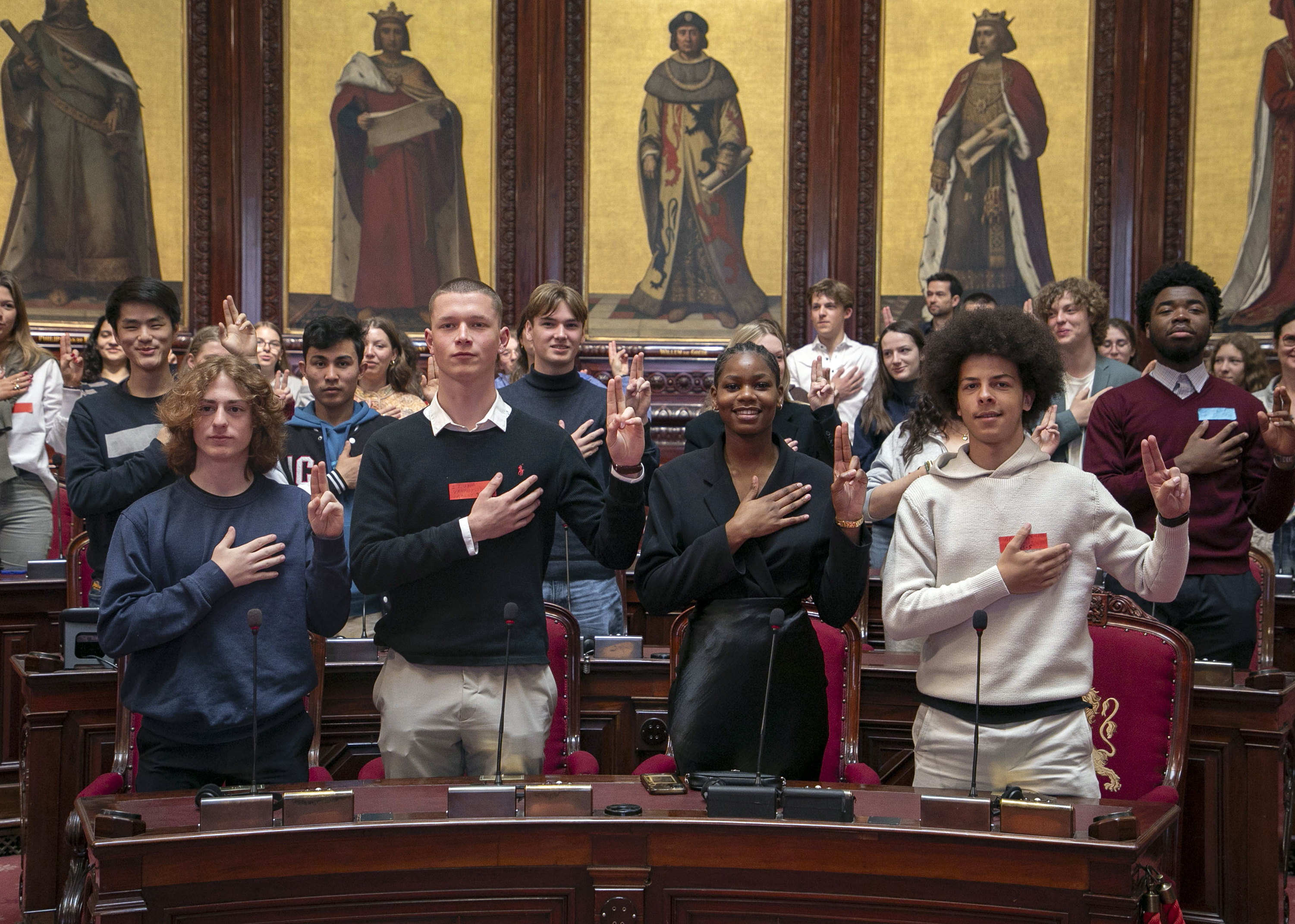  Scholierenparlement in de Senaat