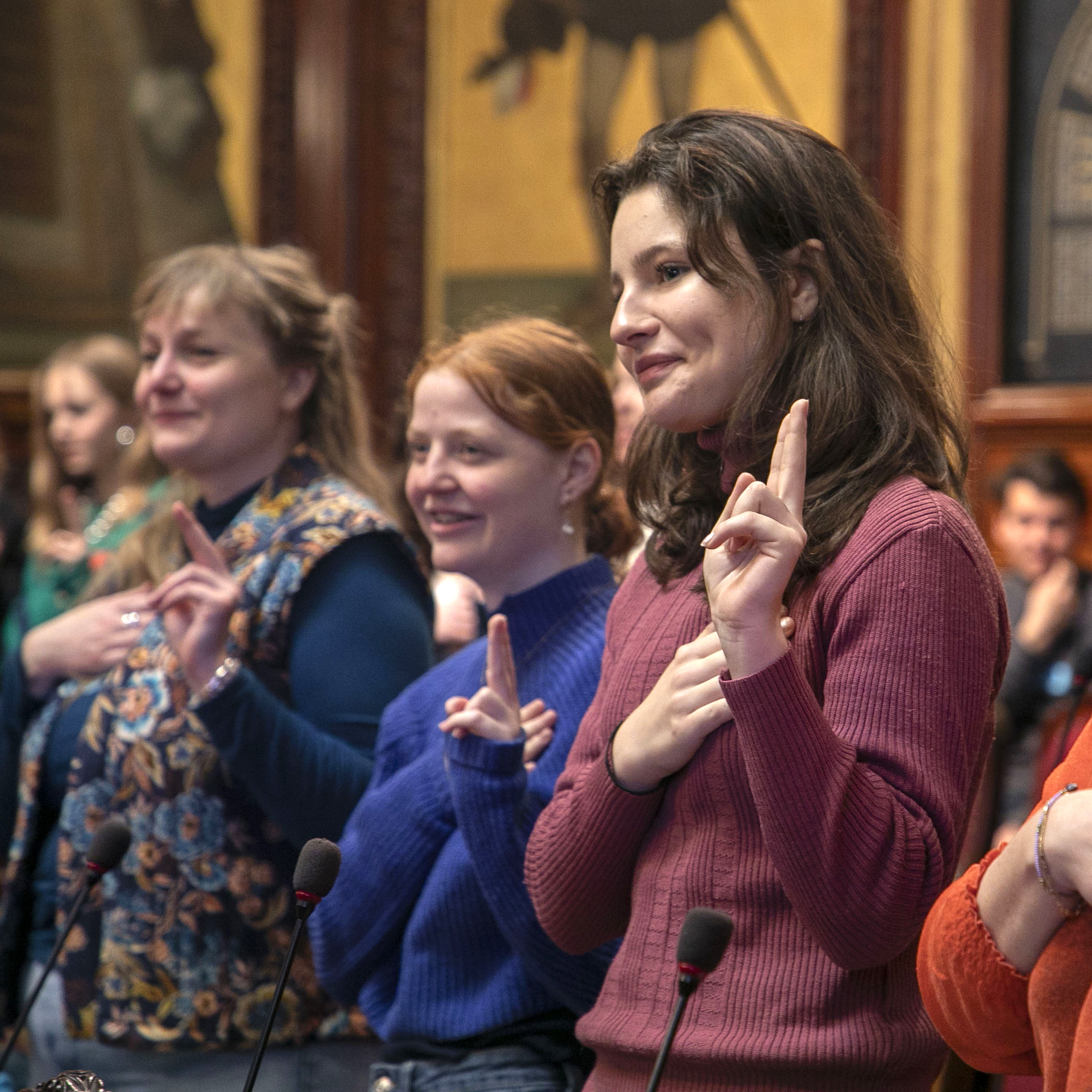 Scholierenparlement in de Senaat