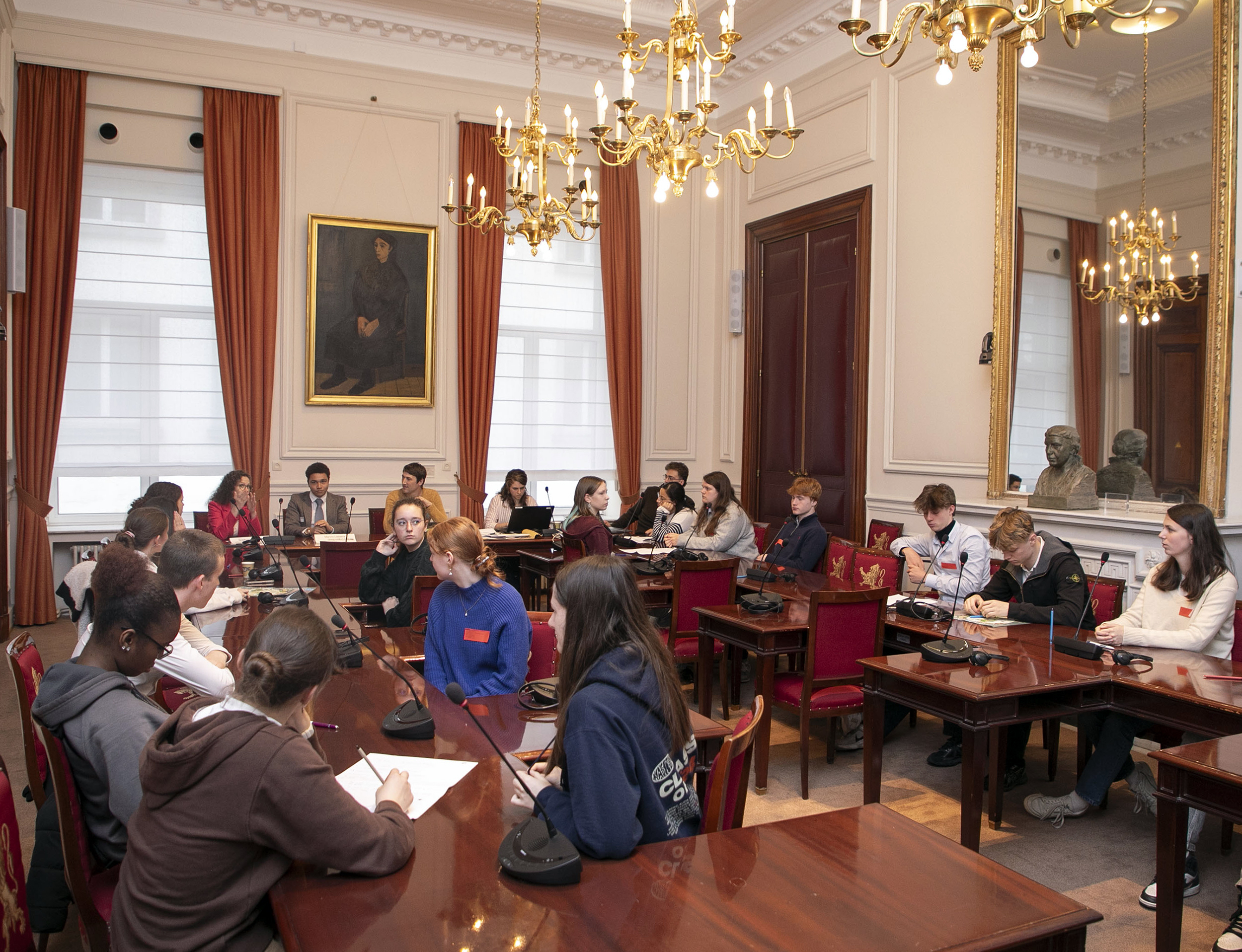  Scholierenparlement in de Senaat